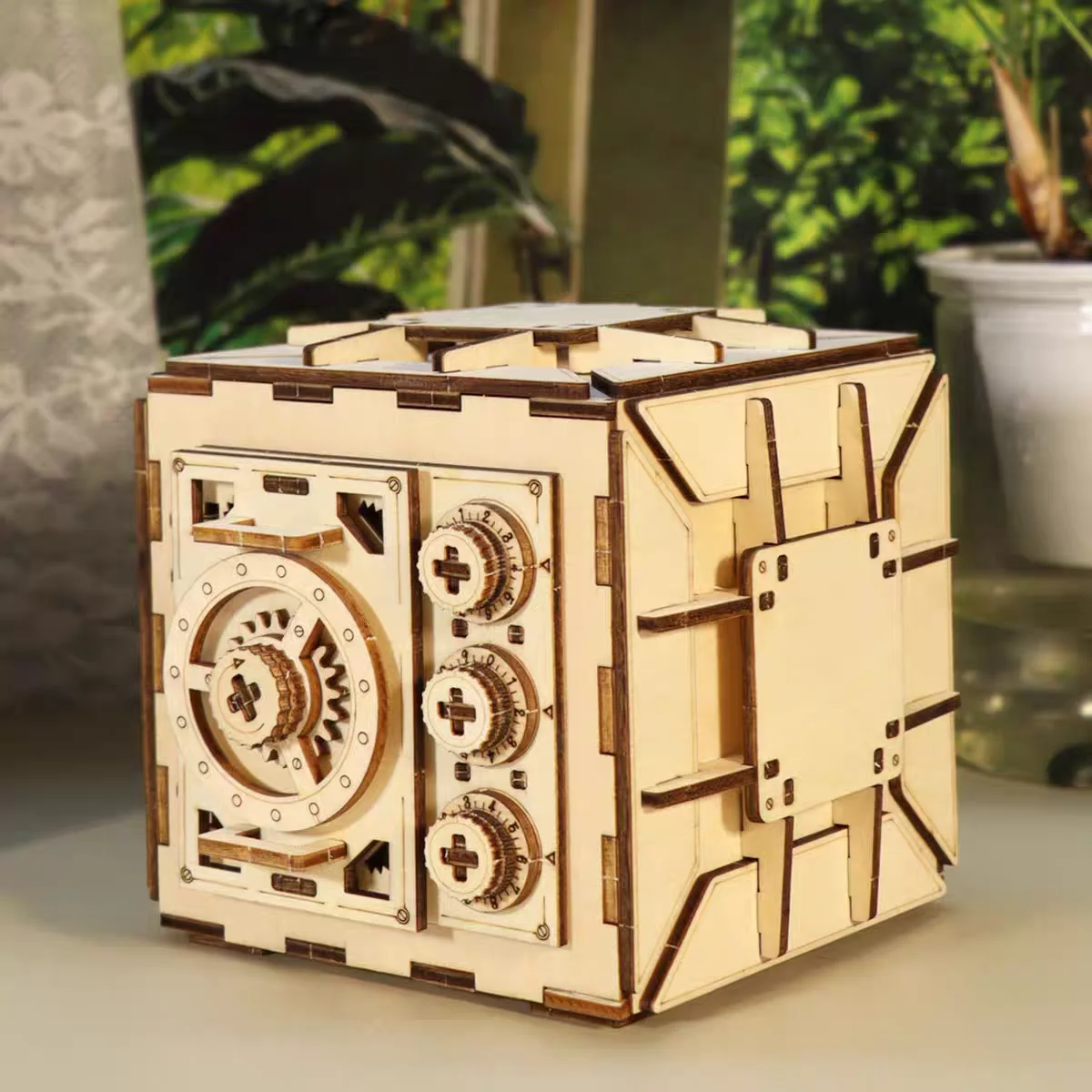 

3D деревянная головоломка с кодовым замком, комплект механической модели, DIY секретное хранилище сокровищ для взрослых, подростков, креативная идея для подарка