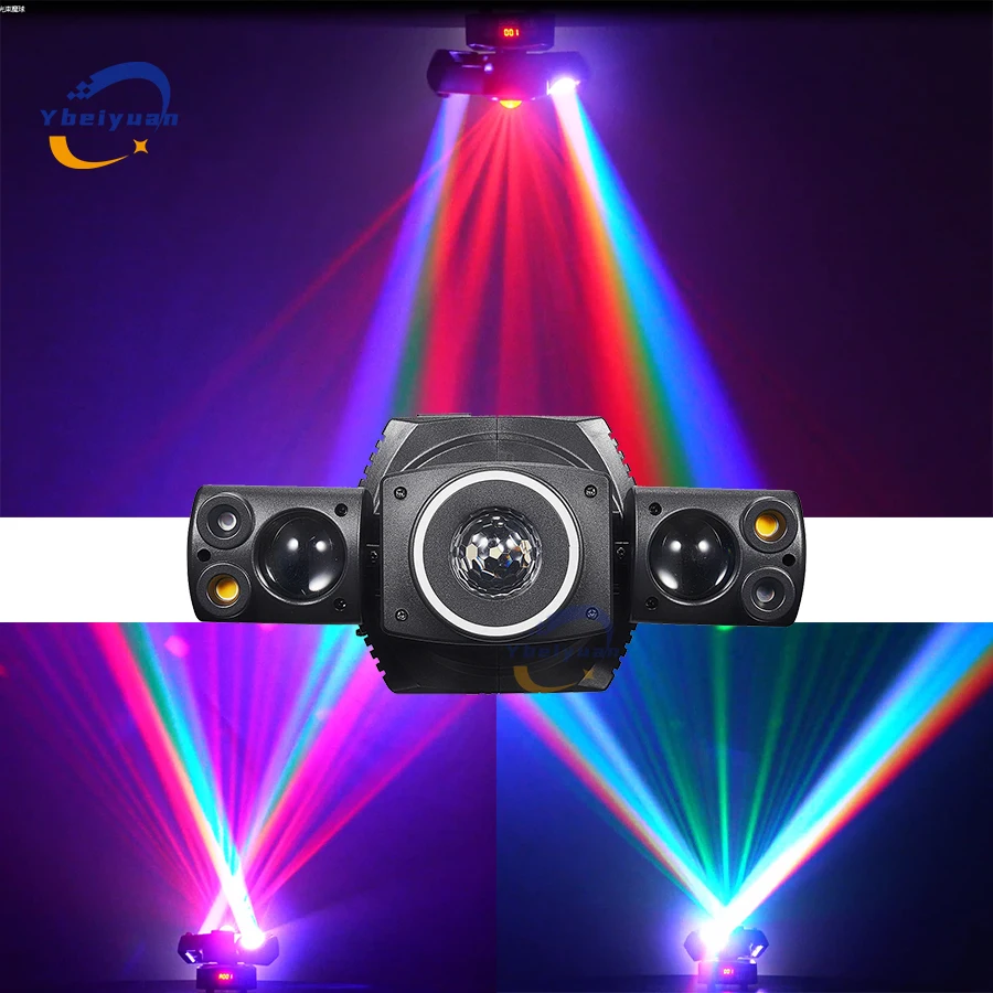 RGBW 60W Party Effect Beam Red And Green Laser Strobe With Aperture Remote Control DMX512 DJ Disco Bar KTV Christmas Stage Light image 4