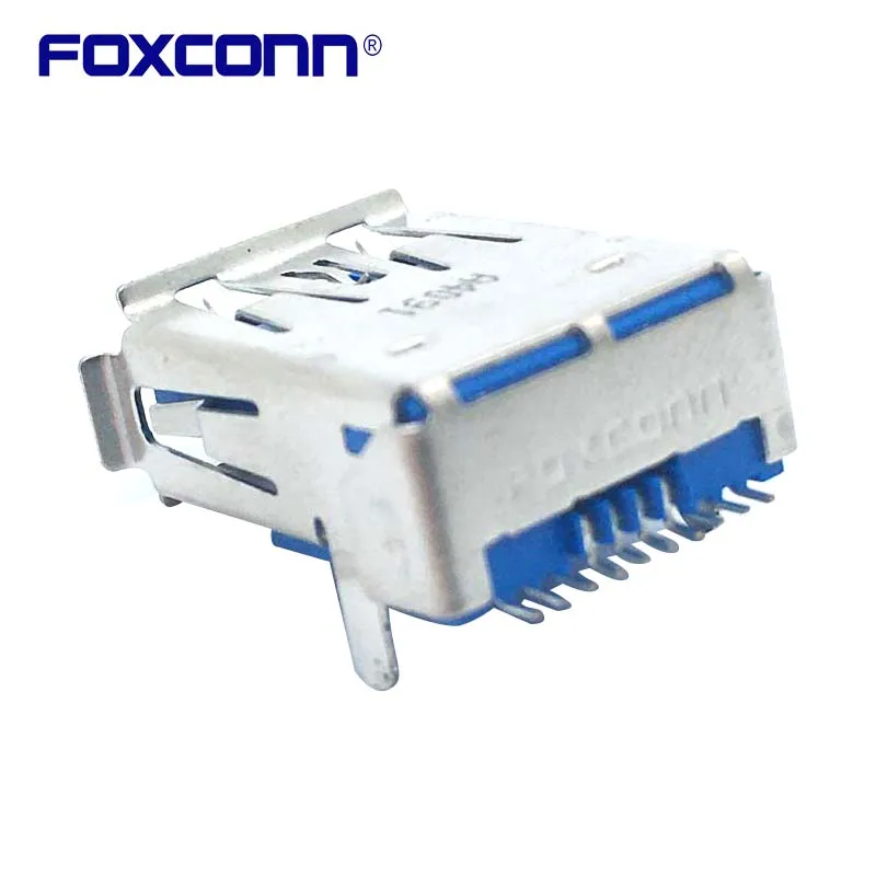 Foxconn UEA5112C-4ET1-4F 단일 레이어 USB3.0 플랜지 패치 10PIN 커넥터