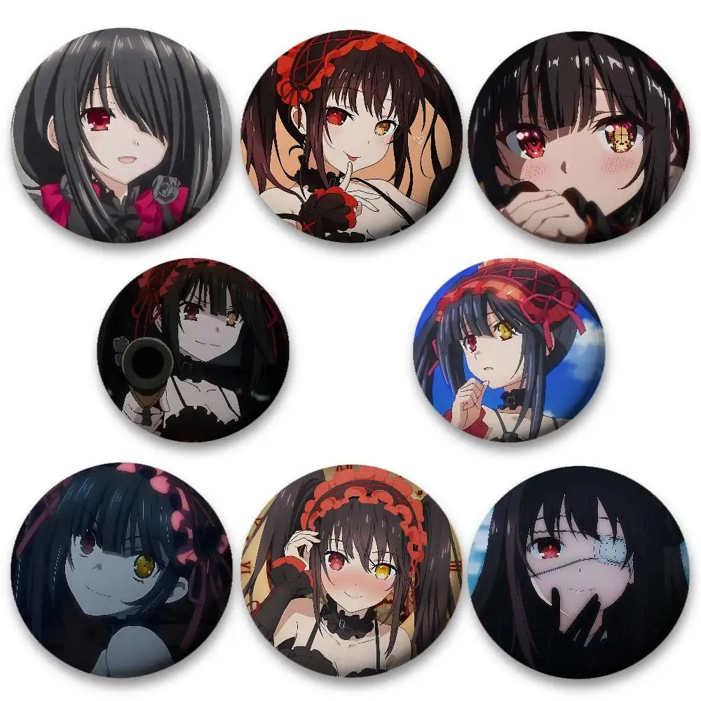 Anime Cartoon Kurumi Tokisaki For Clothes Anime Enamel Pin Cute Things Cartoon Cosplay Badges On Backpack Brooch Art Gifts