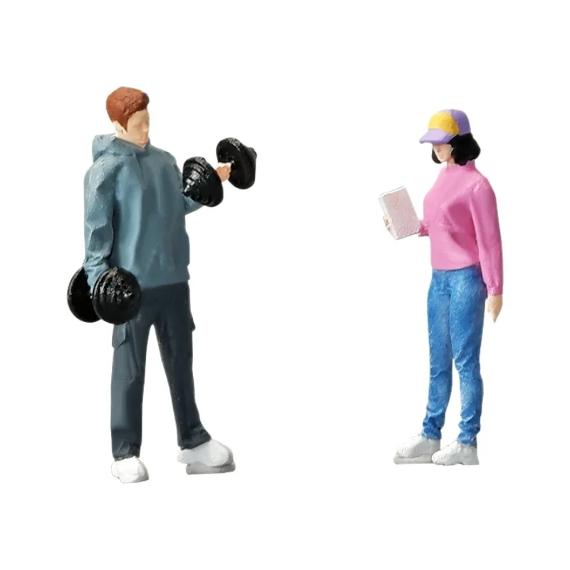 1:64 อะนิเมะฟิตเนส Expert มินิตุ๊กตารูป Miniature การถ่ายภาพ props ฉาก DIY ตารางทรายภูมิทัศน์เครื่องประดับ