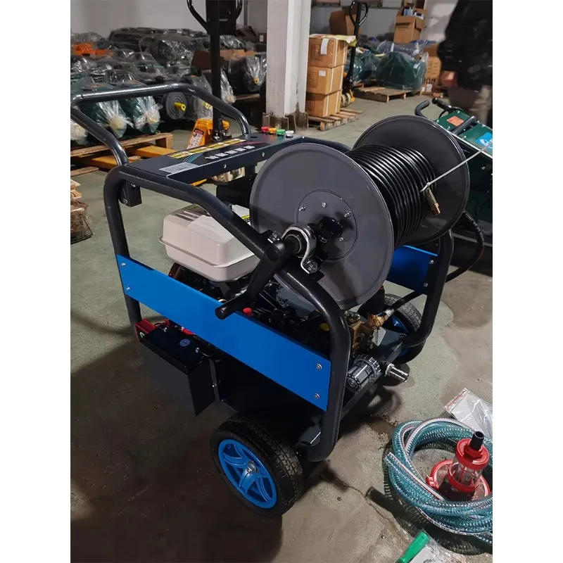 Electric 250 Bar Drain Pipe Cleaner Professional Unblocking Efficient High Pressure Water Jet Pipe Sewer Cleaning Machine