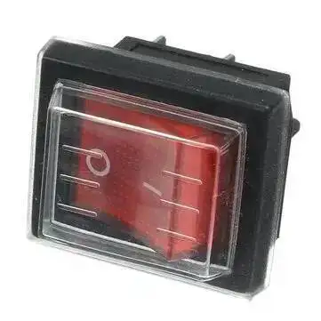 10pcs 220V16A 20A 125V ON/OFF Red Spare Waterproof Switch For Industrial Vacuum Suction Machines Push Button Rocker Switch view 2