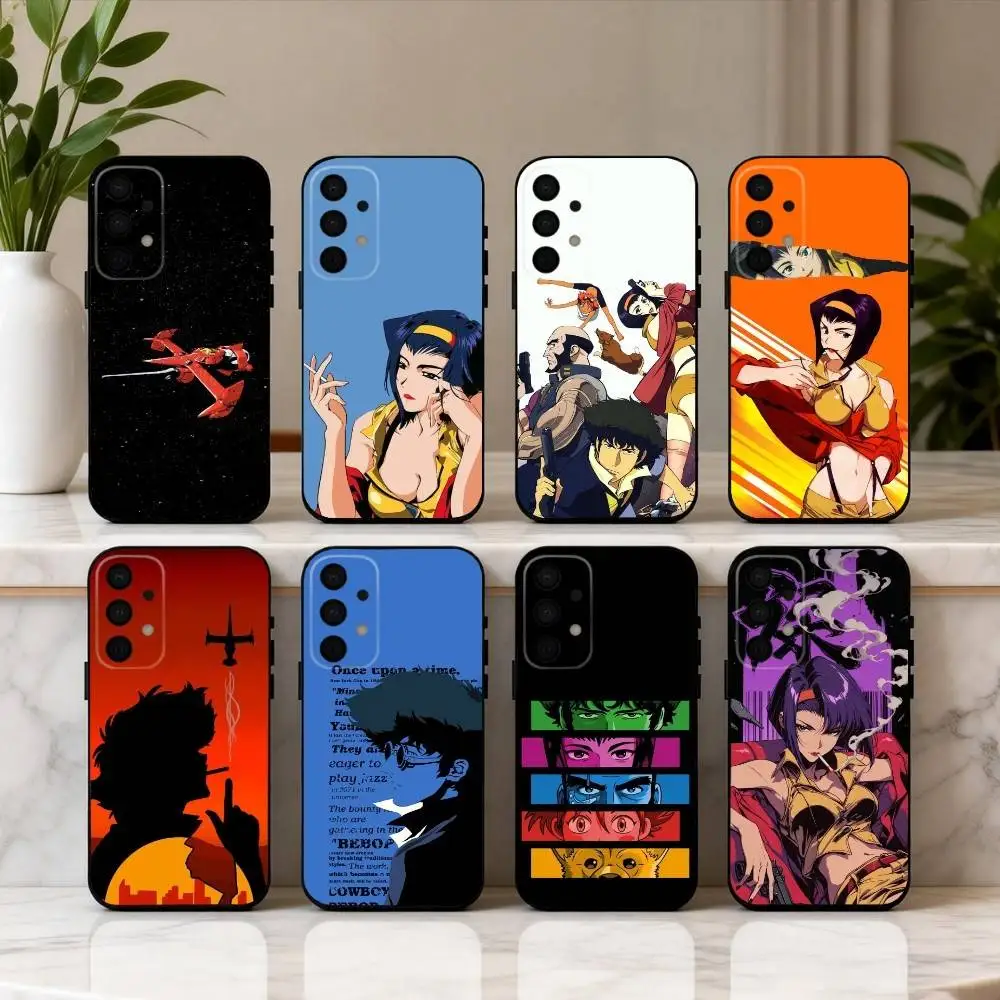 

A-Anime C-Cowboy-Y B-Bebop-P phone Case For Samsung Galaxy A73,A72,A71,A70,A53,A52,A51,Others Soft Black Shell