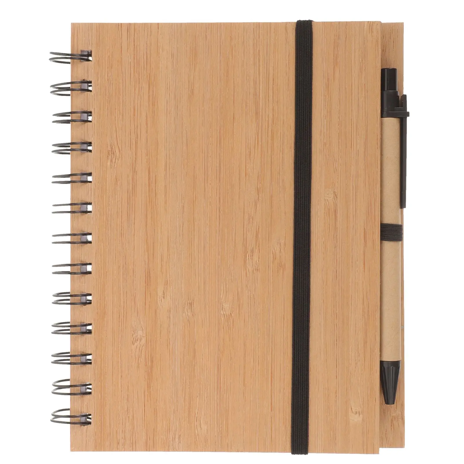 

Wood Grain Notepad Spiral Writing Notebook Portable Diary Monthly Planner Notebook With Pen Office School Stationery Supplies