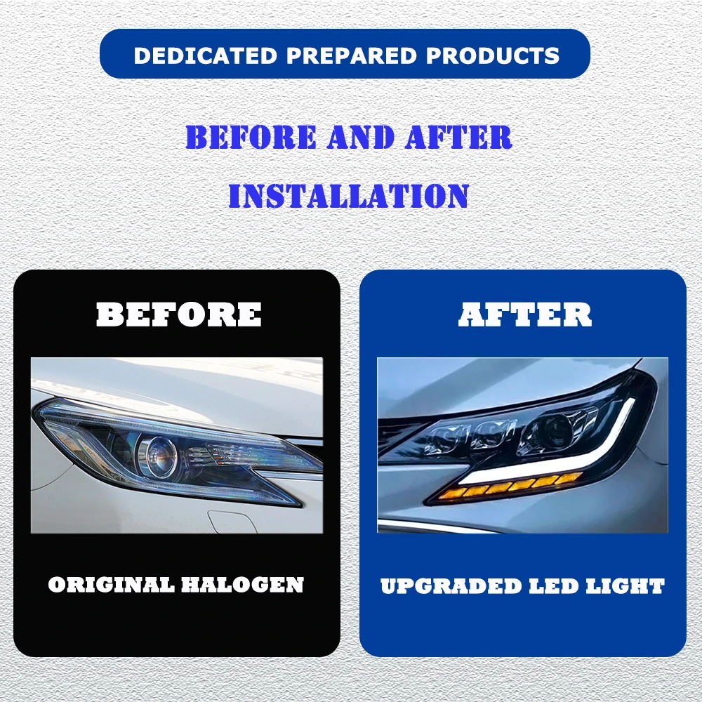 Styling LED HeadLights for Toyota REIZ MARK X 13-17 Upgrade led Car head lamp Assembly Signal Auto Accessories Modified Lamp