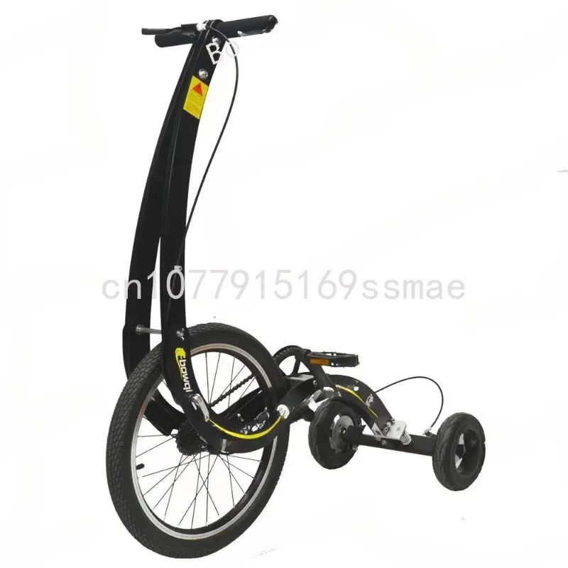 For Halfbike Fold 20 Inch Big Wheel Fitness Stand Up Bike, Exercise Balance Training Full Body Workout Half Bicycle Standing