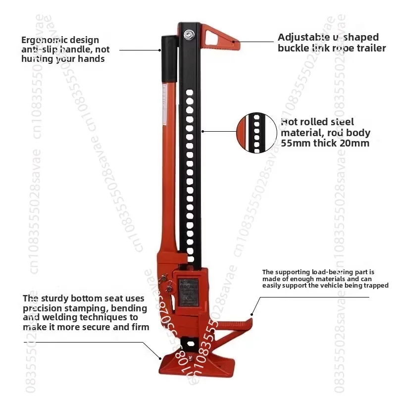 Car jack monkey climbing pole farmer jack off-road vehicle farmer top tire off-road self-rescue and rescue equipment