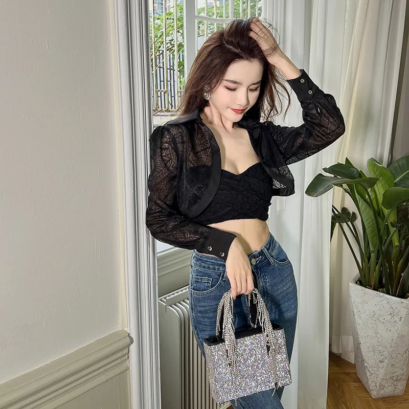 Summer New Women's Fashion Foreign Style Thin Sunscreen Short Jacket Indoor Air Conditioning Shirt Cardigan Shawl