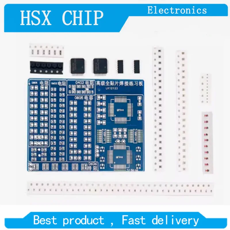 SMT SMD Component Welding Practice Board Soldering DIY KIT Resistor Diode Transistor For Start Learning Electronic