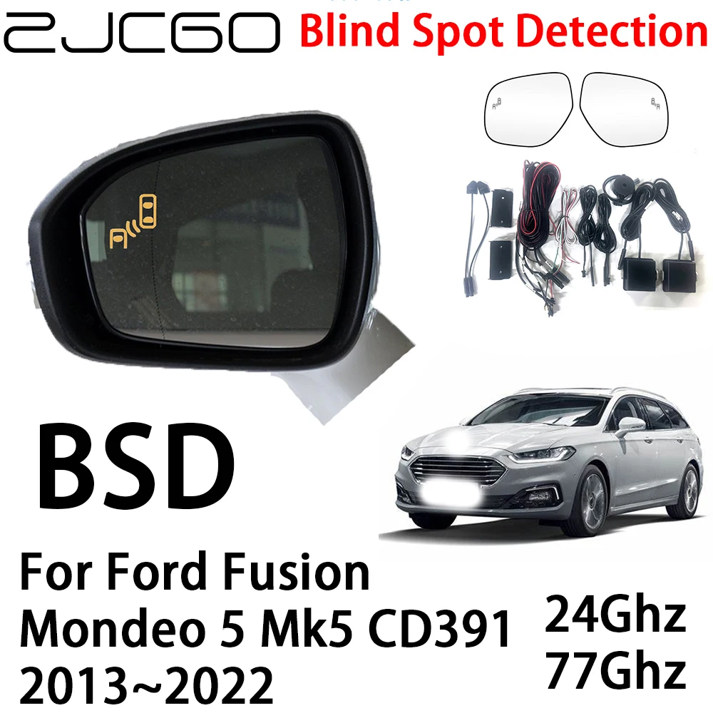 

ZJCGO Car BSD Radar Warning System Blind Spot Detection Safety Driving Alert for Ford Fusion Mondeo 5 Mk5 CD391 2013~2022