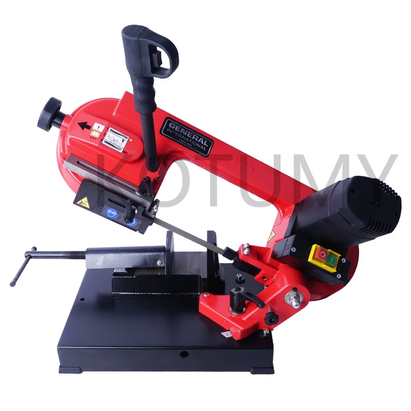 Multifunctional Band Saw Horizontal Band Cutting Machine Electric Sawing Machine 45°-90° Metal Cutting 220V