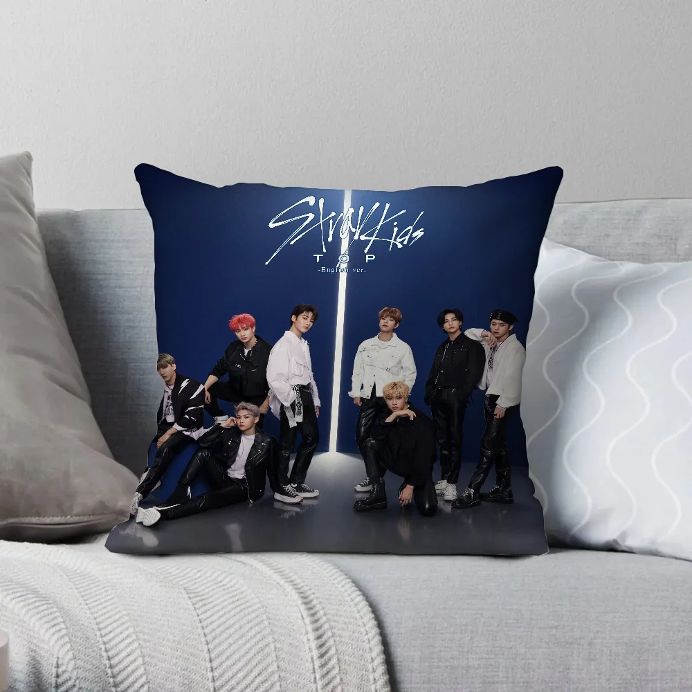 Cover for Pillow Covers Decorative Sofa Cushion K-POP Straykids Bedroom Bed Cushion Decoration Living Room Short Plush Pillows