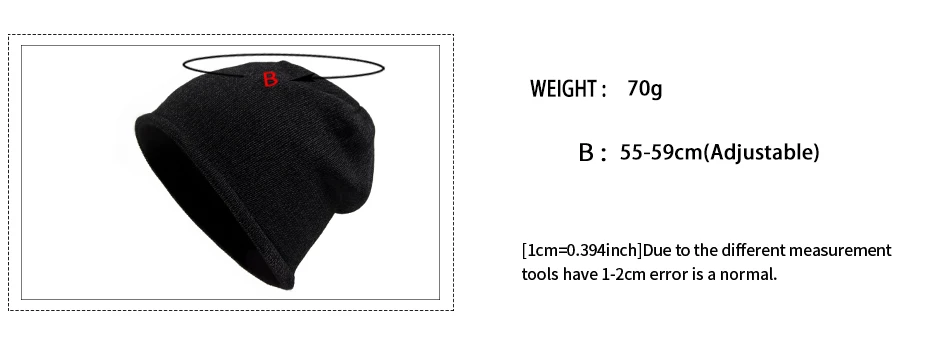 Neue Modische Nachtreflektierende Mütze Herbst Winter Beanies für Männer und Frauen Sport Outdoor Fleece-Gefütterte Strickmützen Warme Kappe Unisex – Detail 3