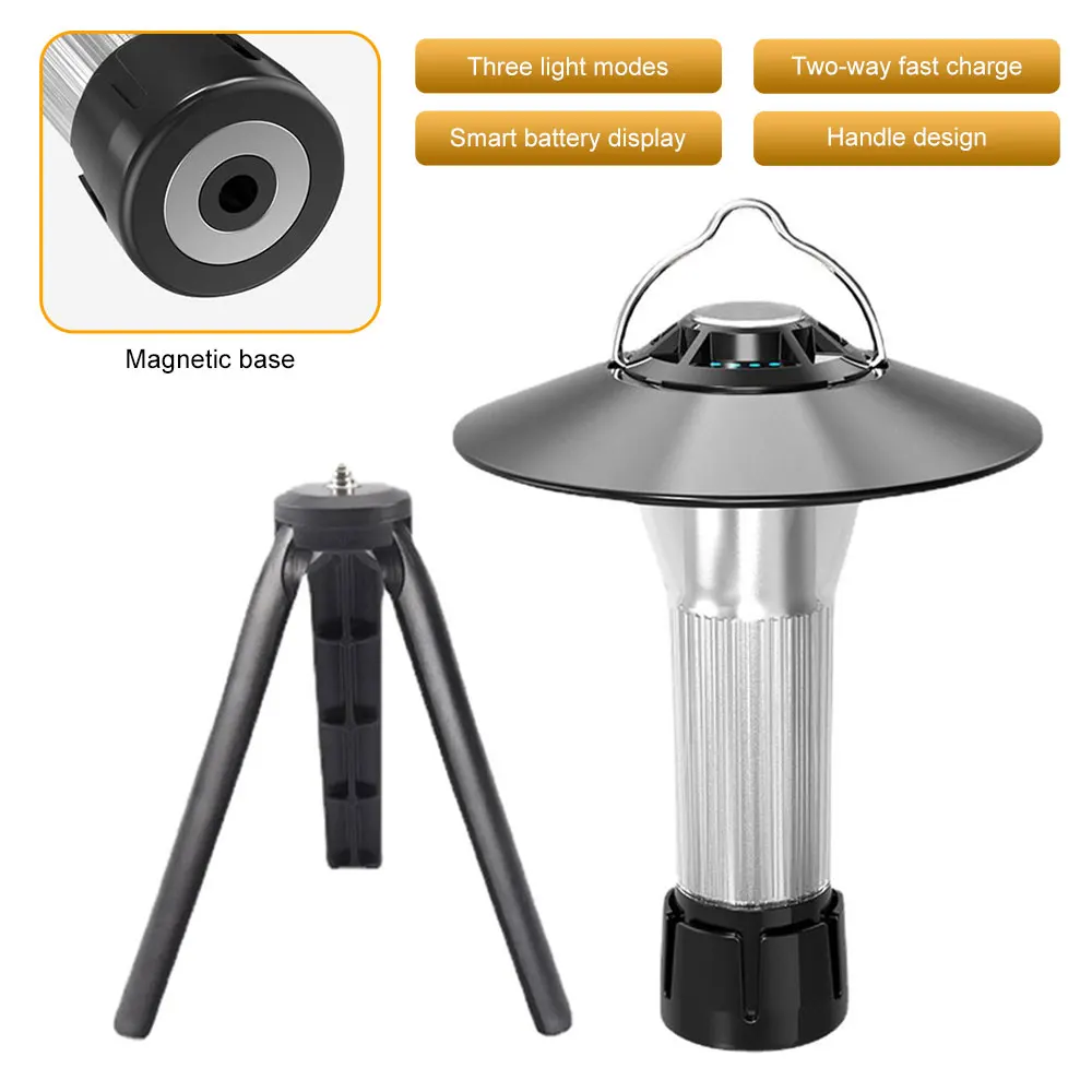 2200mAh Camping Lantern with Magnetic Base Similar To Blackdog Goal Zero Lantern 5 Lighting Modes Led Flashlights Emergency Lamp