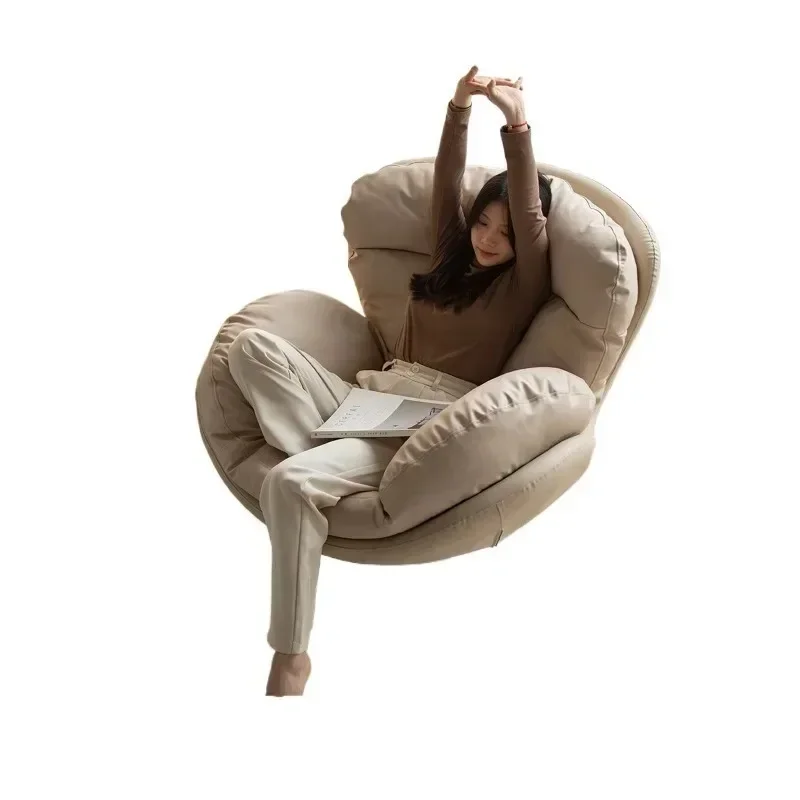 Swan Designer Rotating Leisure Chair Single Sofa Eggshell for Balcony Bedroom Lazy Comfortable Seat