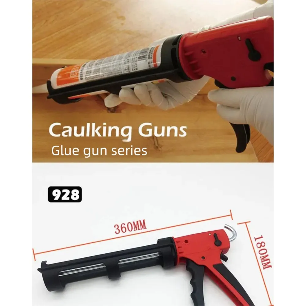 982 Rotatable Caulking Gun Manual Glue Sealant Gun Finishing Tools Glass Corner Seam Filling Concrete Tile Joint Hand Tools