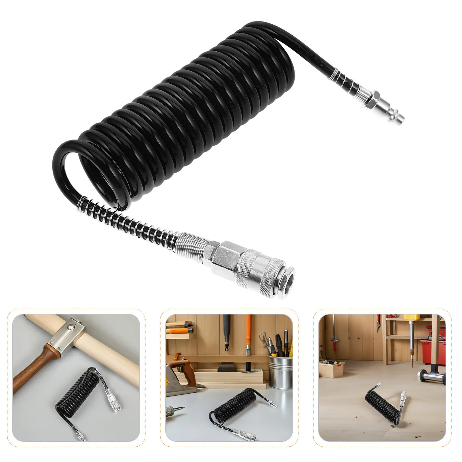 Pneumatic Quick Connector Air Hose Coupler Self Locking Industrial Air Compressor Quick Connect Fittings Flexible PU Compressor