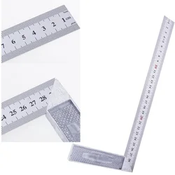 30cm Stainless Steel Right Angle Measuring Rule Tool Square Ruler 0-12 Inches Woodworking Tools Herramientas  Holzbearbeitung