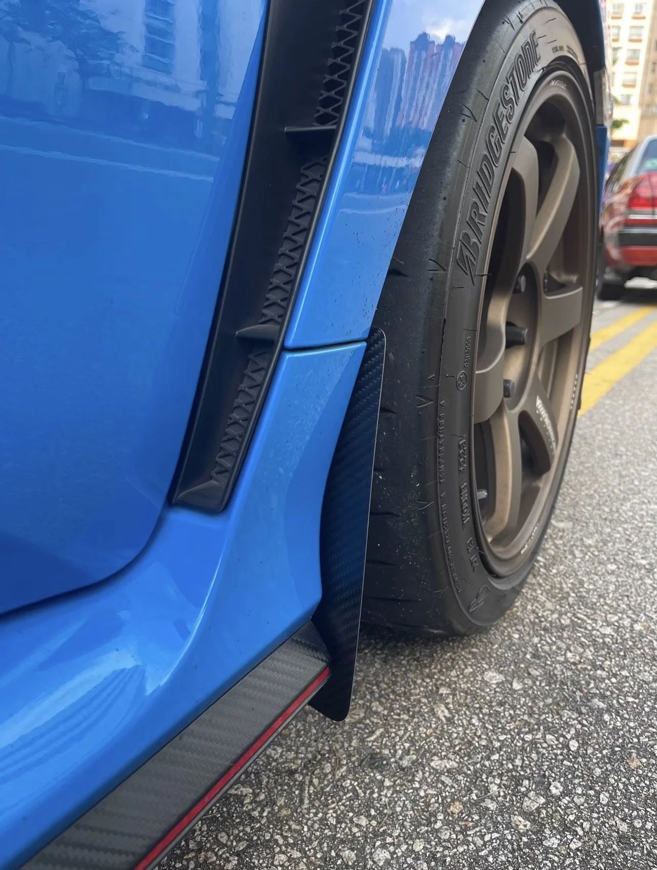 For Honda Civic 10th Gen FK8 Type R Front Wheel Arch Side Skirt Carbon Fiber Mudguards Car Accessories