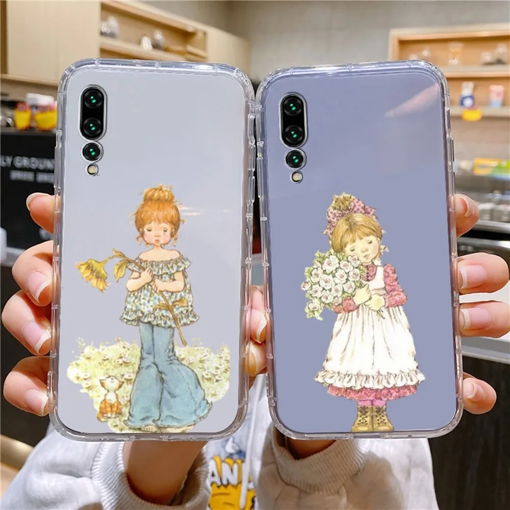 S-Sarah Kay Little_Girl Phone Case For Xiaomi 11 Redmi Note 11 5G 8T 9A 9 10T Note8Pro Note9 12SUltra Transparent Case