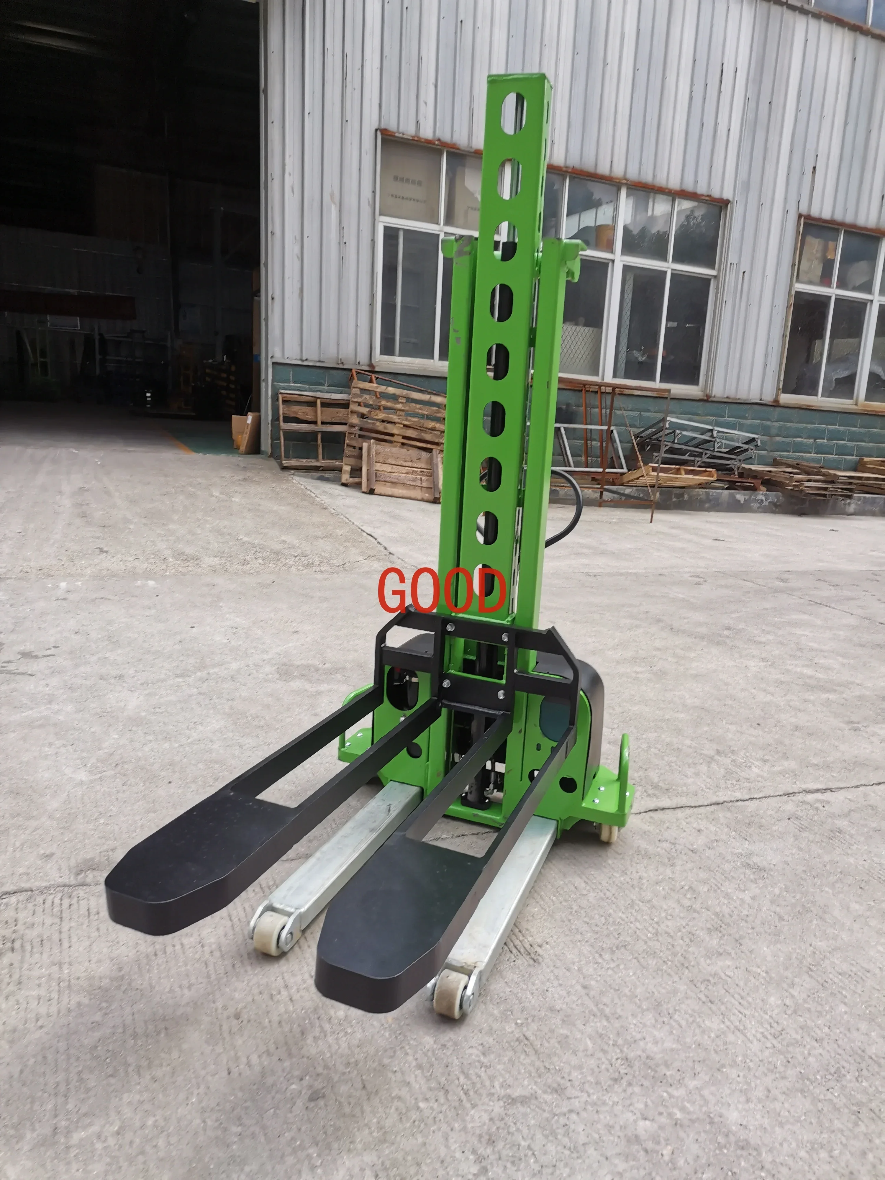 TAO 500kg 700kg 1000kg self lifting stacker self loading forklift semi electric self lifter semi electric portable lifting forkl