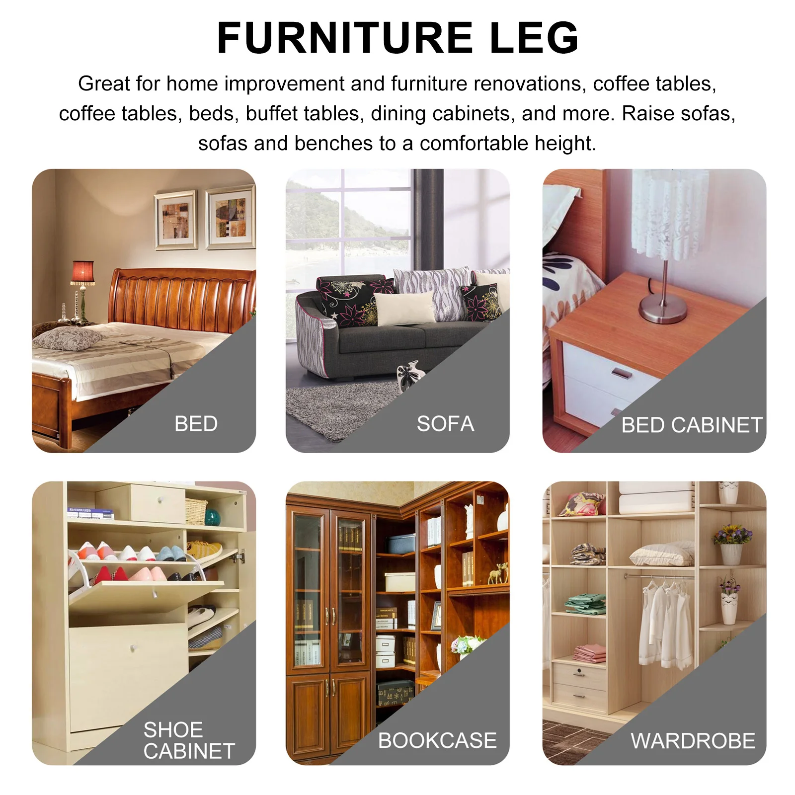 

Acrylic Furniture Legs Transparent Modern Tapered Table Sofa Cabinet Chair Replacement Feet Clear Leg For Diy Home Decor