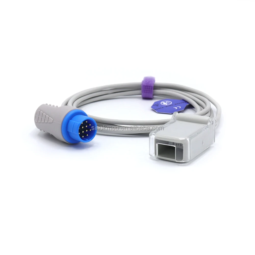 Biolight 15-027-0005 SpO2 Adapter Cable - 12-pin to 9-pin SpO2 Probe, 2.2m