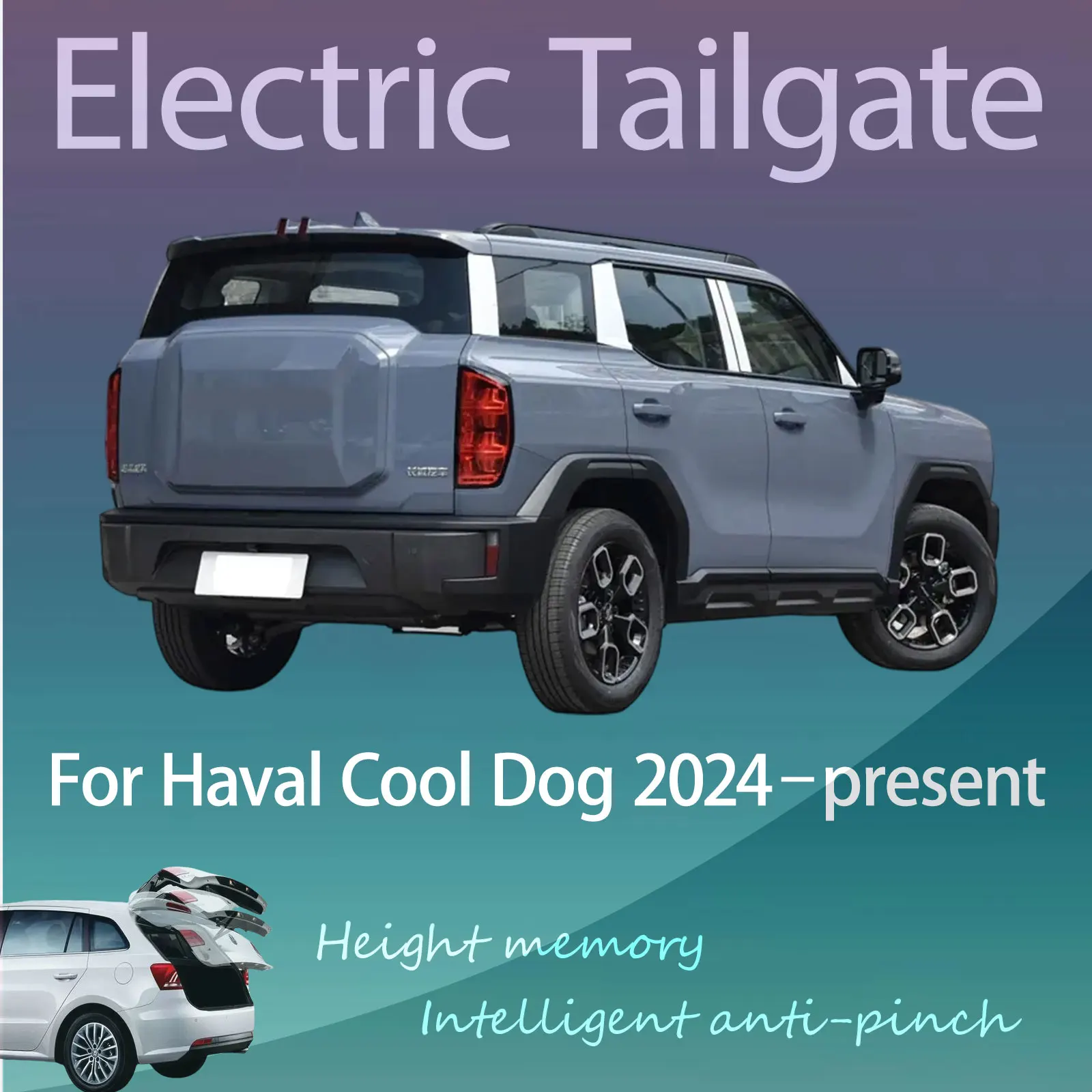 For Haval Cool Dog 2024–present Electric Modified Tailgate Intelligent Height Automatic Lifting Key-Controlled