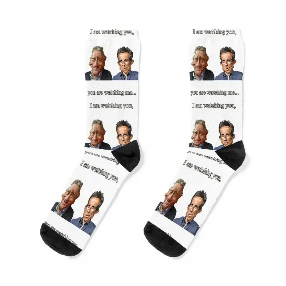 I Am Watching You quata Caricature Socks football winter gifts colored Male Socks Women's