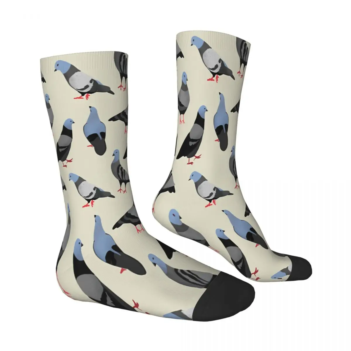 Chaussettes en polyester The Pigeons pour hommes et femmes, bas d'été