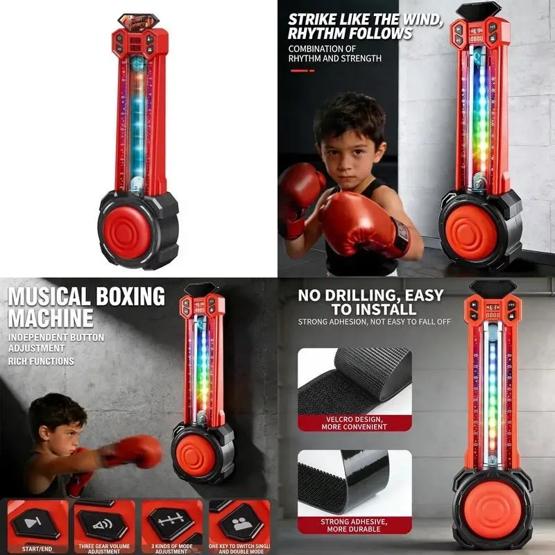 Intelligent Music Boxing Target Electronic Trainer Plastic Children Indoor Game Console