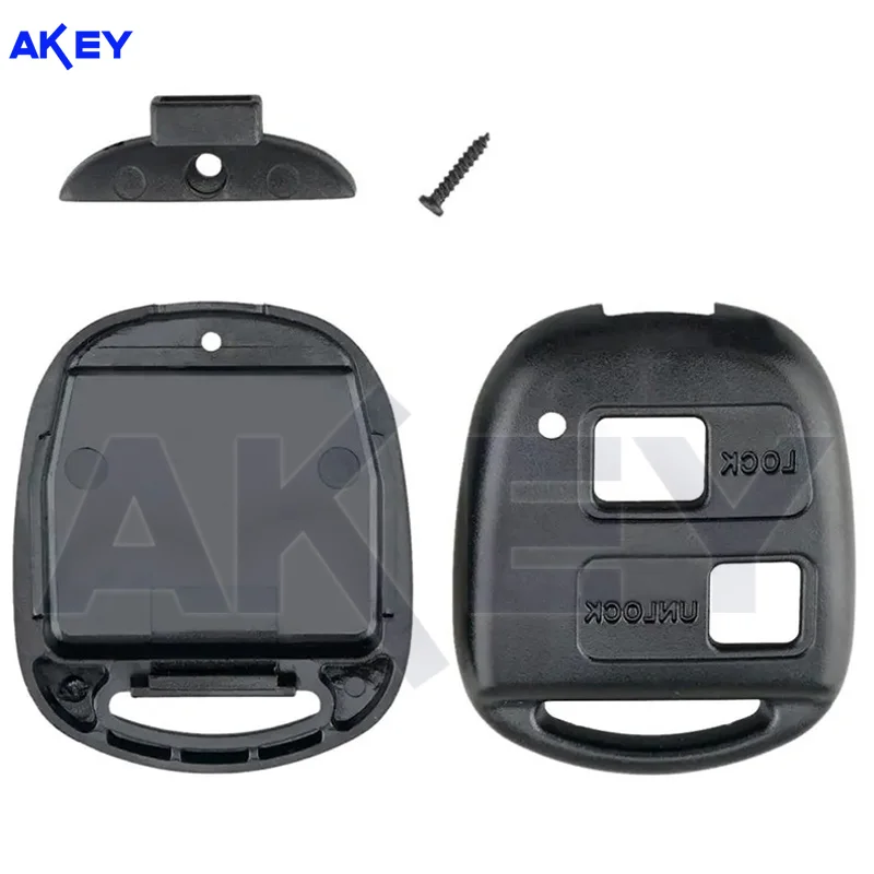 Car Key Shell 2/3 Buttons Rubber Pad Car Key Case for Toyota Corolla YARIS CAMRY RAV4 Land Cruiser PRADO Prado Tarago Avensis FJ