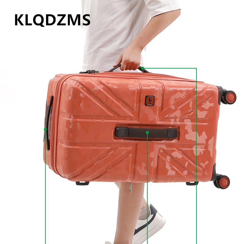 KLQDZMS Large Capacity Suitcase 20 Inches Men's PC Boarding Box 26