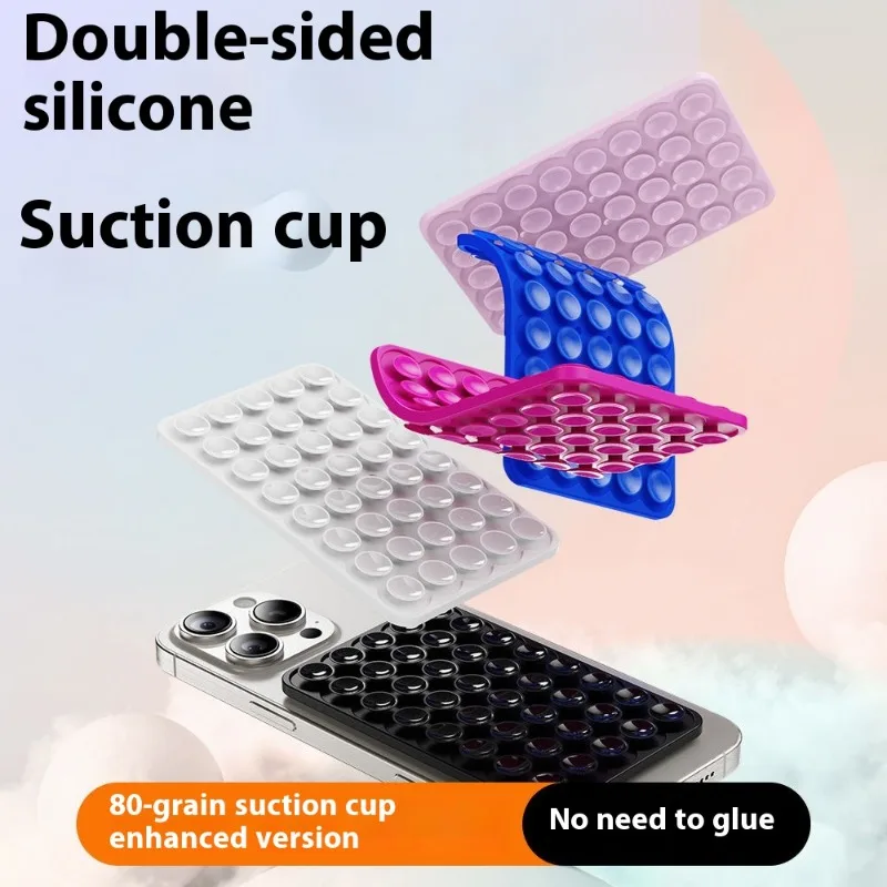 

Dual-Sided Suction Cup Phone Case Tablet Holder Anti-Slip Windshield Mount Aesthetic Soft Silicone Grip Car Dashboard Accessorie