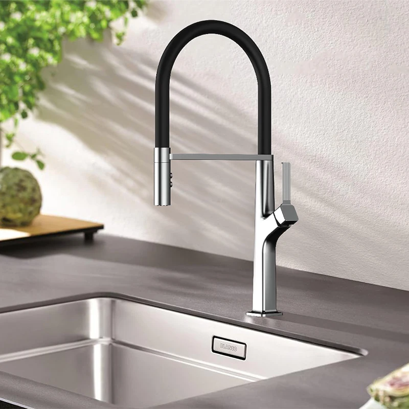 

Kitchen Faucet Pull Down Mixer Sink Tap Deck Mount Innovative Magnetic Faucet for Hot and Cold Water Sink in Kitchen