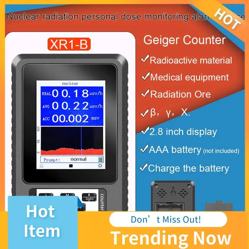 

CMHI-Geiger Counter Nuclear Radiation Detector Β Y X-Ray Detector Real-Time Mean Cumulative Dose Modes Radioactive Tester