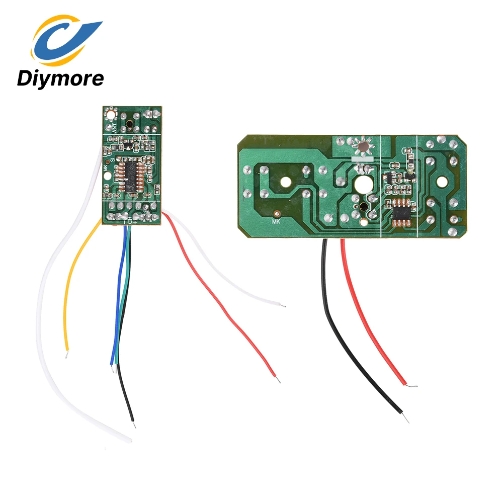 27MHz Remote Control Module 4-Channel DIY RC Car Transmitter Receiver Board for DIY Handmade Toy Car Robot Model Accessories