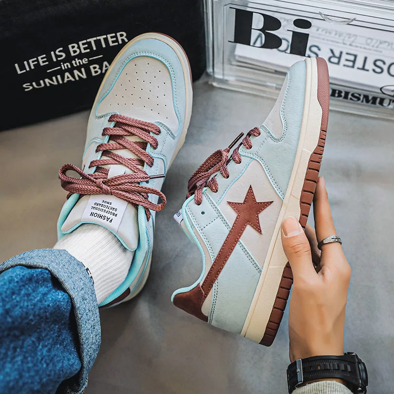 Summer Autumn Trend Colors Skate Shoes Brand Sneakers Men Women Designer Shoes Skateboard Low-cut Flat Stars Shoes Man Sneakers