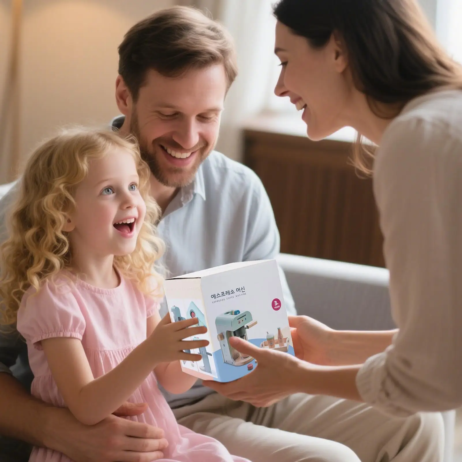 Macchina da caffè giocattolo per bambini Gioco in legno Cucina Macchina da caffè Giocattolo Giocattoli educativi Imaginativi per bambini Ragazze Ragazzi al coperto