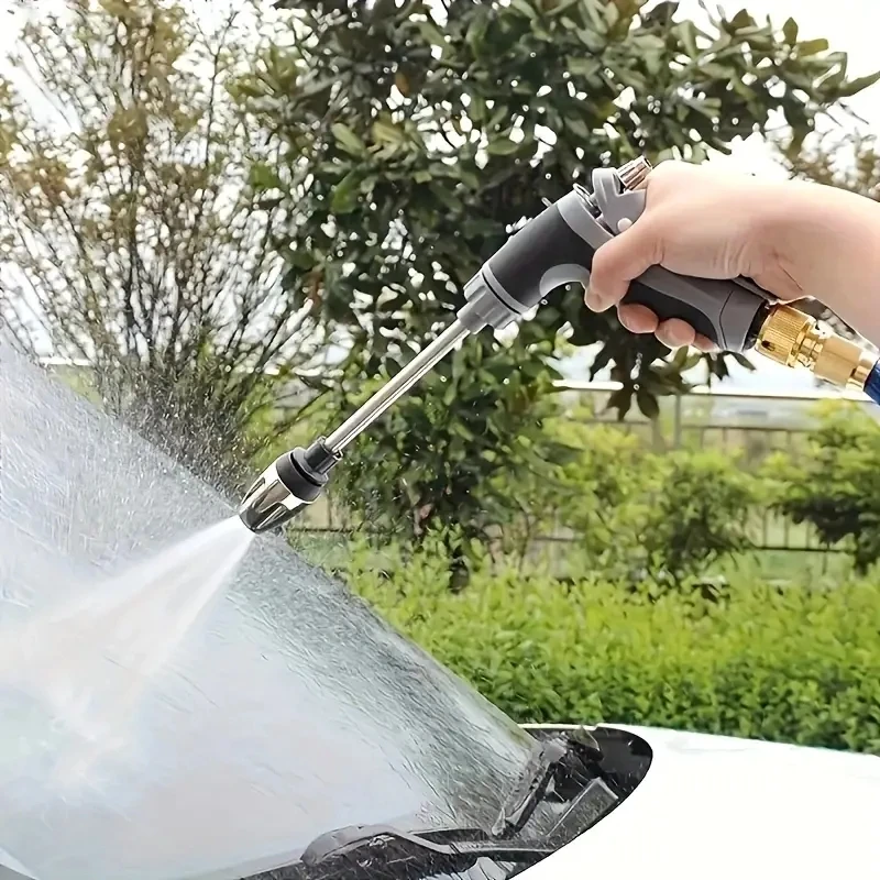 Hochdruck-Autowaschpistole mit Schaumkanne für Wohnmobil, Garten und Außenreinigung, Gartenschlauchdüse, Gartendusche – Detail 11
