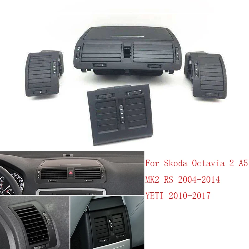

Car Front Rear Air Vent AC Vent Grille Assembly For Skoda Octavia 2 A5 MK2 RS 2004-2014 YETI 2010-2017 1ZD819701,1ZD819702