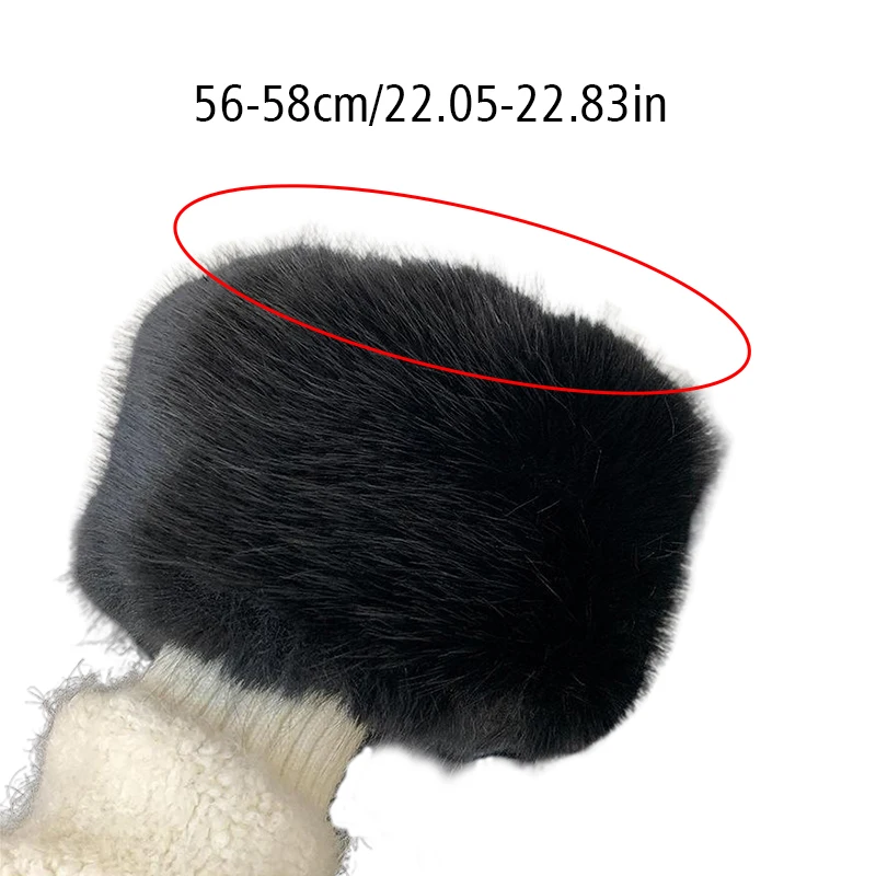 Winter Fluffy Hats for Women Thick Faux Fur Plush Beanies Fashion Ladies Keep Warm Fur Round Cap Hat Skullies Accessories