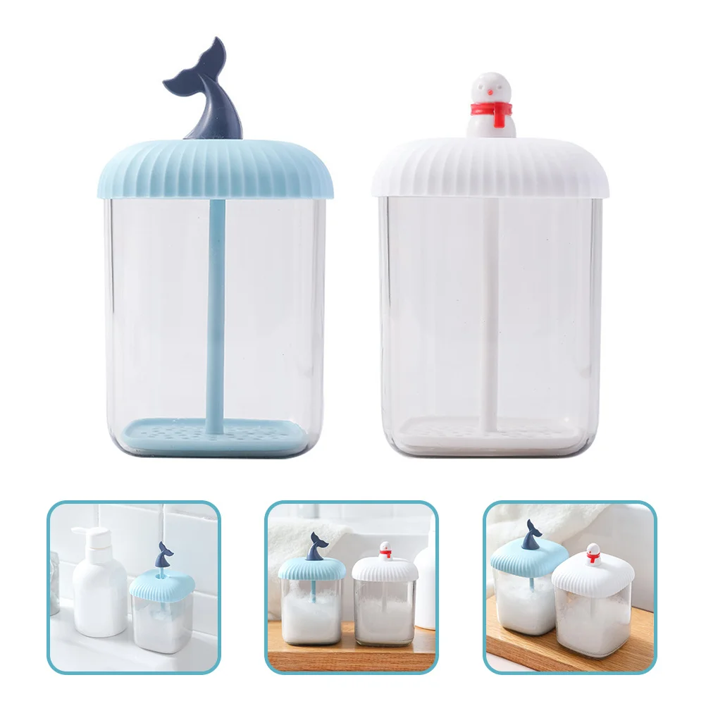 2 uds fabricante de espumas faciales herramienta de burbujeo Manual para champú jabón Gel botella de espuma portátil cuidado de la piel limpieza burbujeador viaje