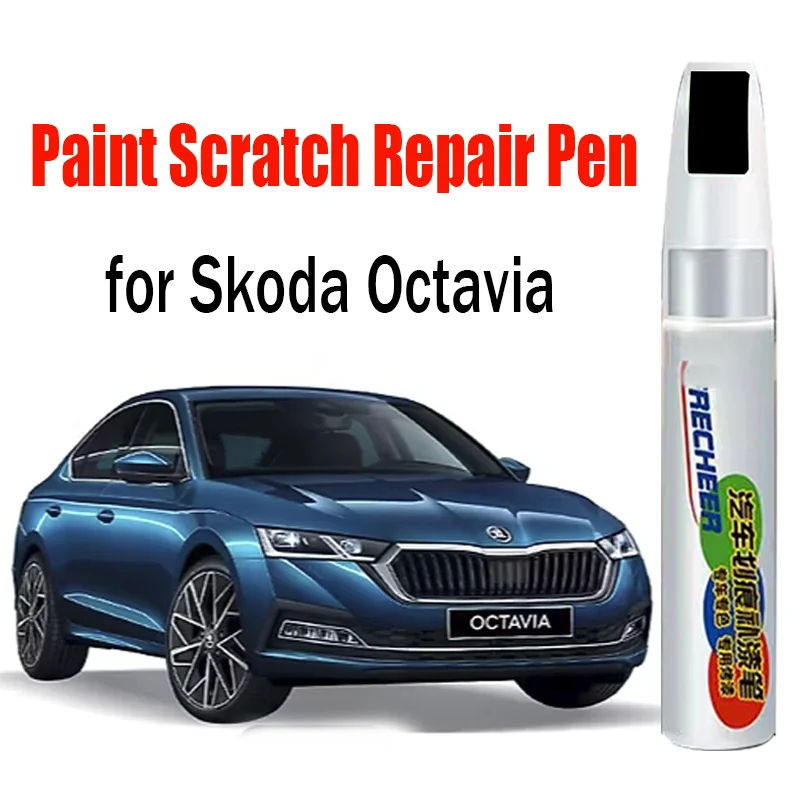 

Car Paint Repair Pen For Skoda Octavia 1996-2025 1U 1Z 5E NX Touch Up Scratch Remover PaintDIY Auto Accessories Black White Blue
