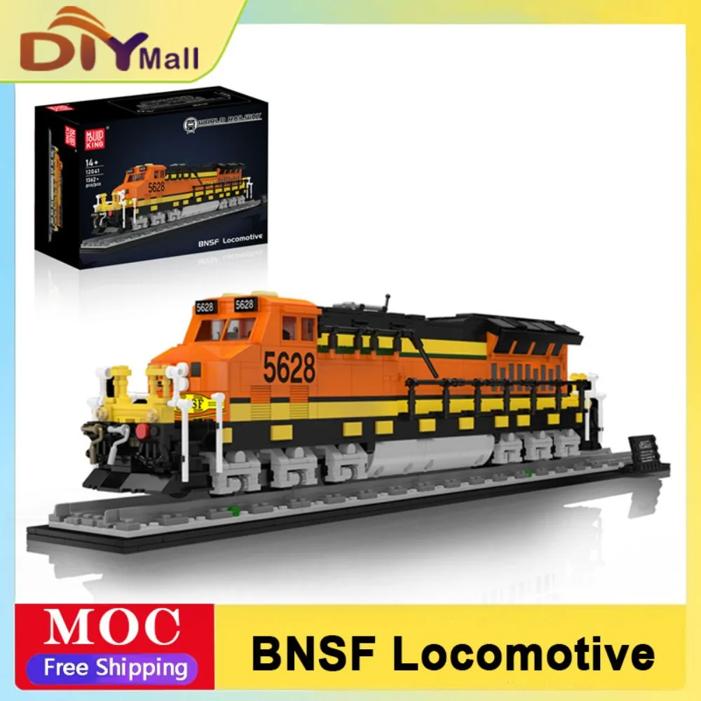 

Mould King 1357pcs Motorized Italian BNSF Train Model Building Blocks toys MOC Puzzle Bricks for Kids Adults Creative Gift