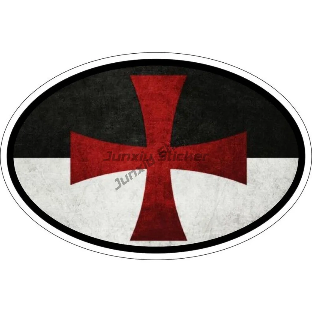 Sticker Oval Flag Vinyl Country Code Knights Templar Motorsport Supply JDM Drift Vinyl Bumper PVC Decals Accessories
