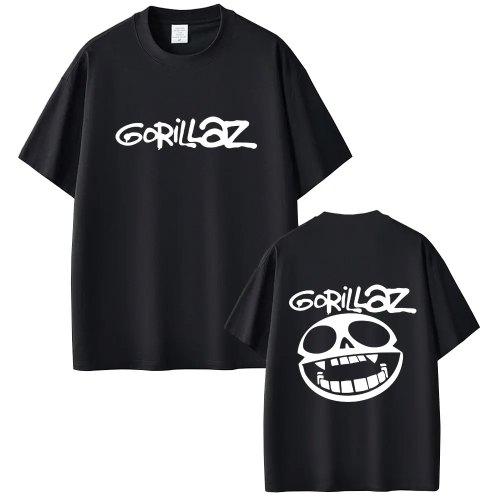 

Best Famous Rock Band Gorillaz Graphic T Shirts Unisex Vintage Casual Cotton T-shirt Men Hip Hop Fashion Oversized Streetwear