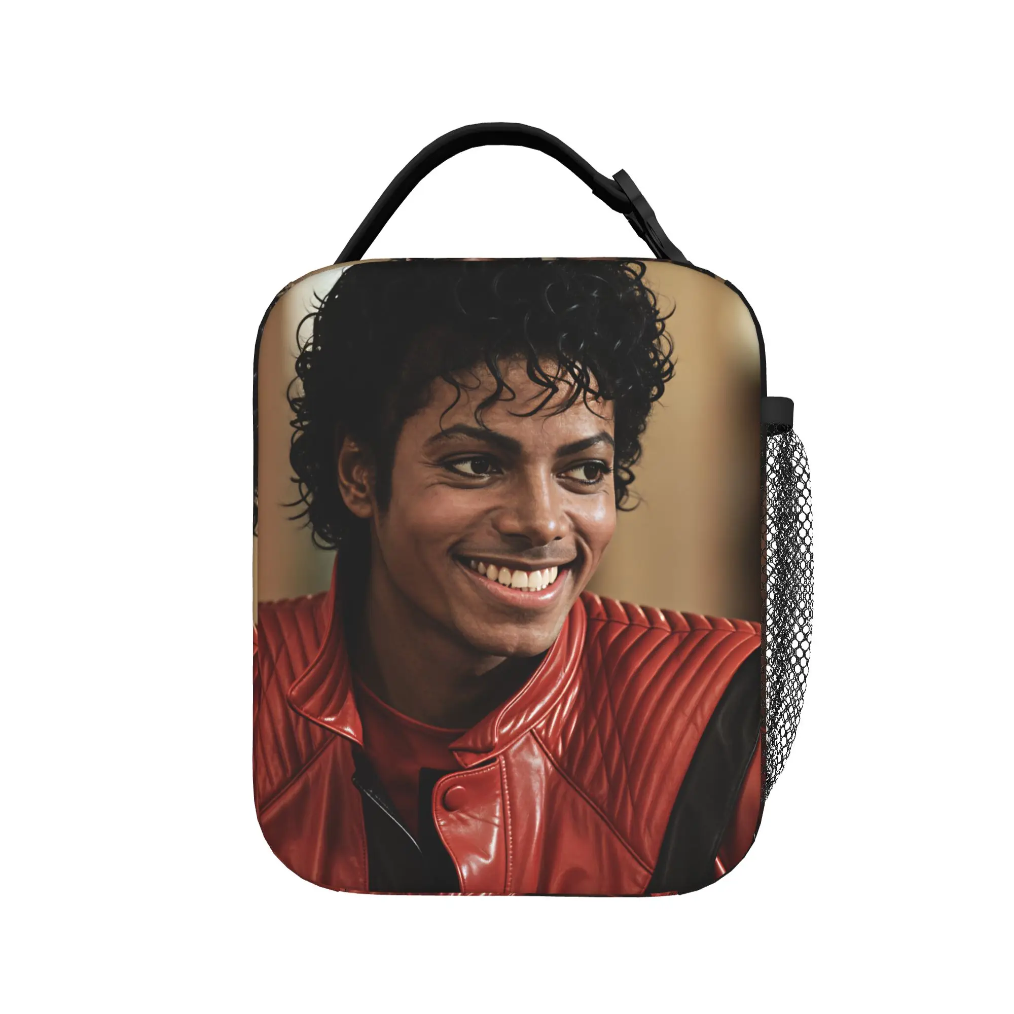 Michael Jackson Lunch Bag  Vintage Lunch Box Outdoor Picnic Thermal Tote Handbags For Unisex Oxford Graphic Design Cooler Bag