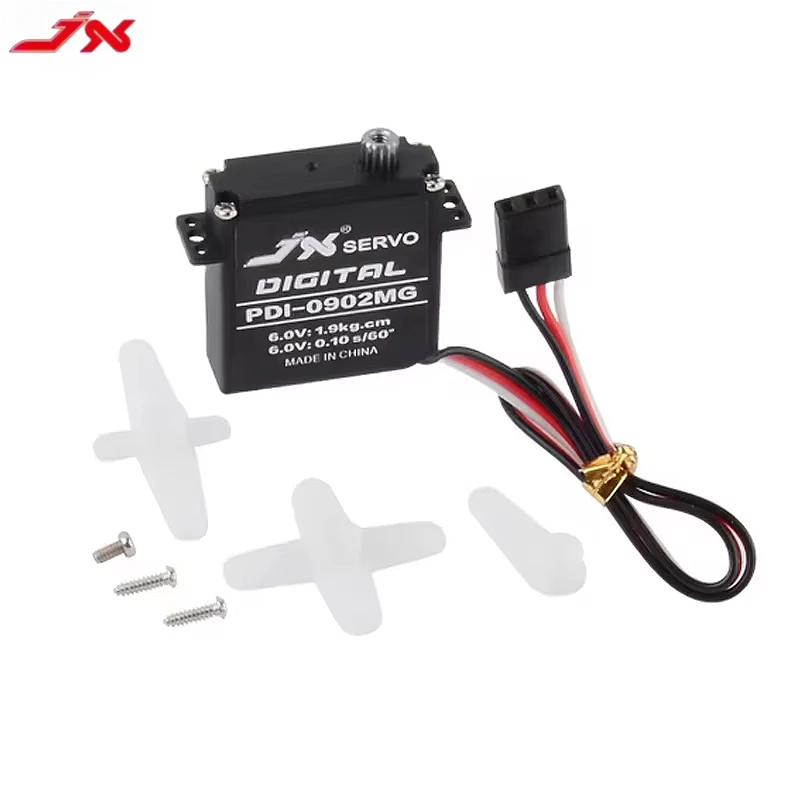 JX PDI-0902MG 9.4 جرام مؤازرة رفيعة للغاية بدون قلب - 2.6 كجم-سم 4.8-6 فولت 0.10 ثانية/60 °   2BB لطائرة هليكوبتر ذات جناح ثابت لطائرة RC